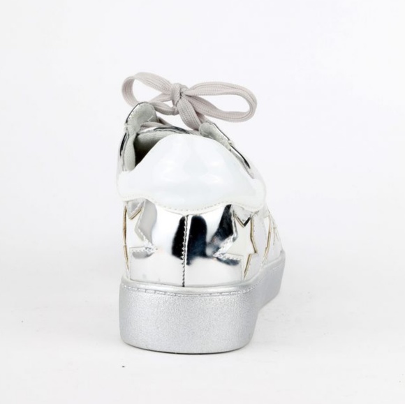 Last Size 8 🖤 Metallic Plateau Star Sneakers - Picture 7 of 8
